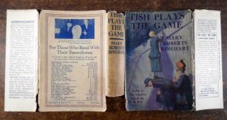 TISH PLAYS THE GAME by Mary Roberts Rinehart 1926 Hardcover Mystery Dust Jacket 4