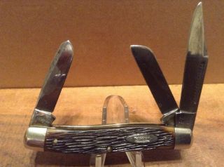 Vintage Sears Craftsman 9470 Stockman 3 Blade 3 7/8 " Pocket Knife