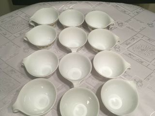 12 Vintage Corelle Butterfly Gold Set of 12 Hook Handle Cups 2