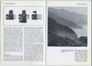 Vintage Hasselblad Sales Brochure ' Landscape ' Photography Guide,  Sweden 2