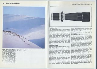 Vintage Hasselblad Sales Brochure ' Landscape ' Photography Guide,  Sweden 4