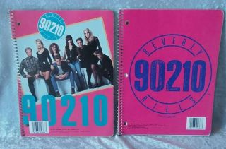 1991 Beverly Hills 90210 Vintage 2 Note Pad Books Collectable Memorabilia Fox Co