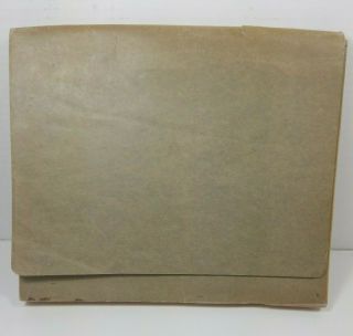 Vintage Accordion Vertical File Alphabetical Cardboard Expandable Folder
