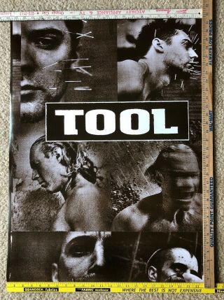 Vintage 1990s Tool Poster 23” X 33” Pins & Needles Rock Band Group