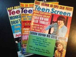 3 Teen Screen Magazines,  