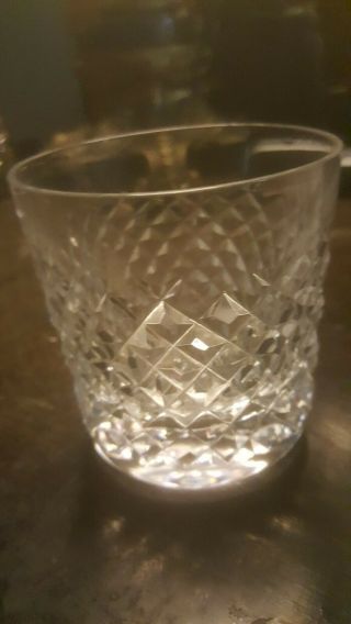Vintage Waterford Crystal Old Fashioned Glasses,  Alana Pattern