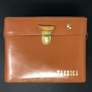Yashica Vintage Leather Camera Bag Hard Case