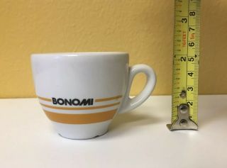Bonomi 1886 Cafe Made Italy Espresso Coffee Cup White Ceramic Lavazza Illy Vtg