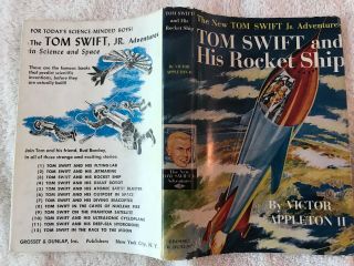 Tom Swift Jr.  3 " And His Rocket Ship " W/dust Jacket Beauty Add 