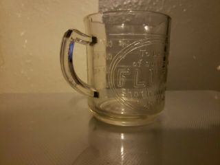 Vintage FLUFFO Advertising Glass Measuring Cup 1 Spout 3