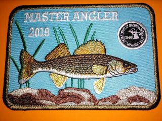 2019 Michigan Master Angler Fish Patch,  Deer,  Sportsman,  Bear,  Turkey