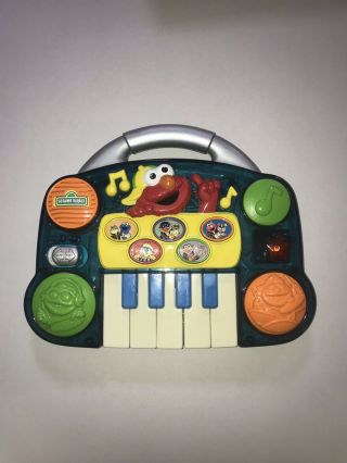 Sesame Street Elmo Lights Music Piano Dj Keyboard Mixer Vintage 1998 Tyco