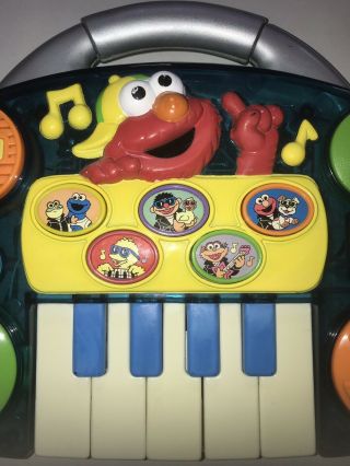 Sesame Street Elmo Lights Music Piano DJ Keyboard Mixer Vintage 1998 Tyco 2