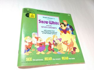 Vintage Disneyland 45 Record And Book 310 Snow White & The Seven Dwarfs 1966