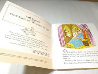 Vintage Disneyland 45 Record and Book 310 Snow White & the Seven Dwarfs 1966 2