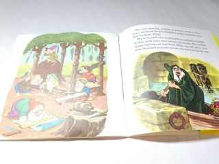 Vintage Disneyland 45 Record and Book 310 Snow White & the Seven Dwarfs 1966 5