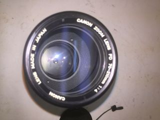 Vintage Canon Zoom Lens Fd 70 - 210mm 1:4 Macro 4 - 30 Ft Or 1.  2 - 15 L Infiniti M