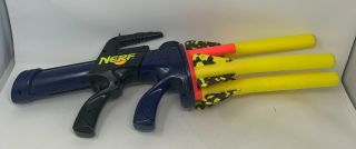 Vtg Nerf Arrow - Storm 1993 Gatling Gun Dart Missile Blaster Kenner Firing Toy