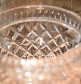 Vintage CRYSTAL Wine Cooler Champagne Ice Bucket Bar Party Large Diamond Pattern 5