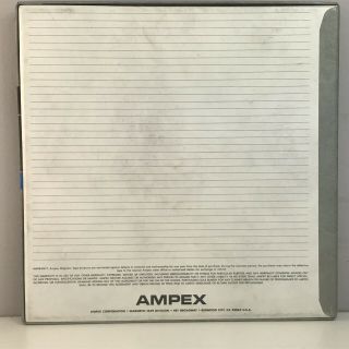 Ampex 456 Grand Master Audio Reel Tape 1/4” x 2500’ 17311J 88307 Blank? Used? 2