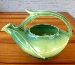 Vintage Mccoy Pottery Jade Green Teapot,  No Lid &.