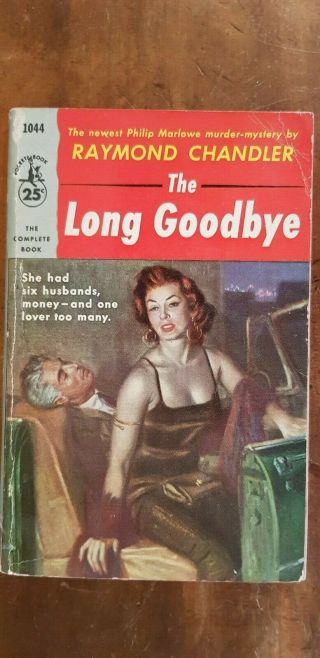 1955 The Long Good - Bye Raymond Chandler Pocket Book Pb 1044