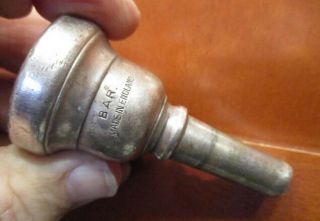 Vintage Trumpet Mouthpiece Salvation Army Silver Baritone Mouthpiece Stamped