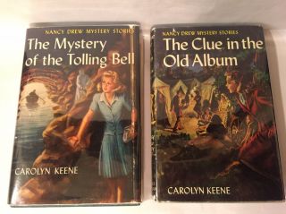 Nancy Drew Mystery Of The Tolling Bell The Clue In The Old Album Dust Jacket Dj