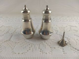 Vintage Duchin Creation Sterling Silver Weighted Salt & Pepper Shakers Set