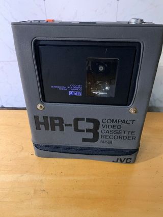 Jvc Hr - C3u Vhs - C Hr - C3 Vhsc Compact Video Cassette Recorder Player