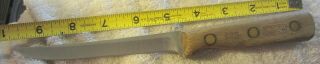 Vintage Chicago Cutlery Boning Knife,  5 " Stainless Blade,  Walnut,  62s Vintage