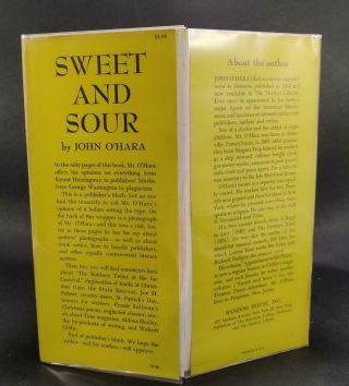 John O ' Hara First Edition Sweet and Sour Comments on Books and People HC w/DJ 3