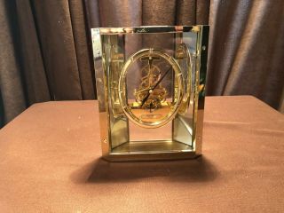 Vintage Seiko Quartz Gold Tone Mantel Clock Battery Powered Advertising