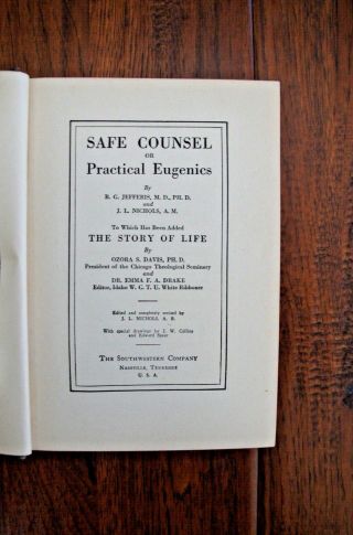 1928 Safe Counsel or Practical Eugenics - Led to Nazis - Sexual Ethics - Abortio 4