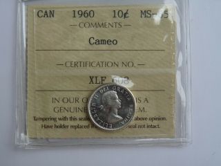 Vintage Canada 1960 10 Cent Cameo Ms65 Icc.  S Value 50.  00 N1974