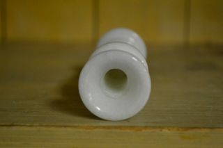 Vintage Onyx Marble White Stone Mini Bud Vase 4 