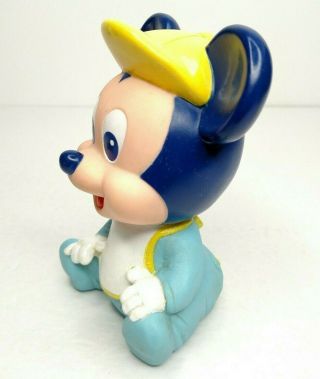 Vintage 1984 Arco Walt Disney Baby Mickey Mouse Rubber Squeak Toy 5 