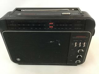 Vintage Ge General Electric Superadio Iii 3 Am/fm Radio W/ Box H5