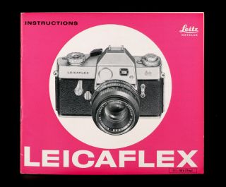 Leicaflex First Model Rare Instruction Booklet.