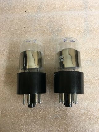 NOS GE 6SL7GT Low Noise Matching Pair Exc 2