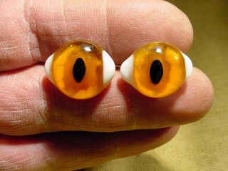 A Pair Vintage Solid Doll Glass Eyes Ø 20 Mm Bisque Doll Teady Bear Age1930 1818