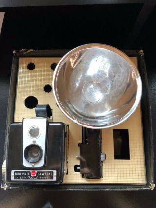 Vintage Old Antique Kodak Brownie Hawkeye Flash Model Cameras XTwo (2) 2