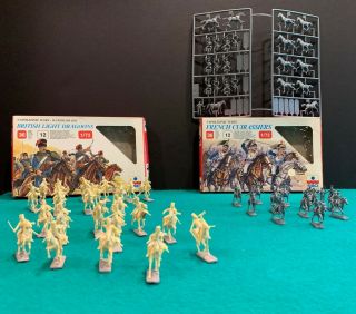 Vintage Esci 1/72 Napoleonic Wars Waterloo British Dragoons & French Cuirassiers