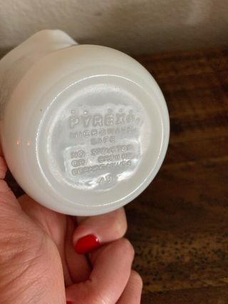 Vintage Pyrex Milk Glass Creamer 3 1/2 