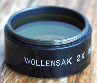 Wollensak 2x Natural Glass Filter,  Screw - In,  24.  5mm,  Yellow | 1 Inch 1.  9 Raptar