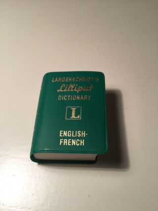 Miniature Book: 1961 Langenscheidt 