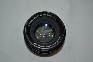 Konica Hexanon Ar 50mm F1.  7 35mm Camera Lens