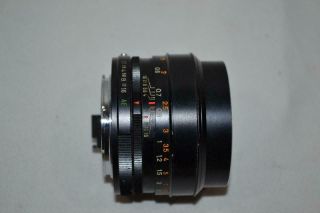 Konica Hexanon AR 50mm F1.  7 35mm Camera Lens 3