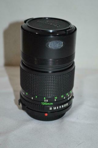 Canon Fd 135mm 1:3.  5 Lens For Canon Ae - 1 Slr 35mm Camera