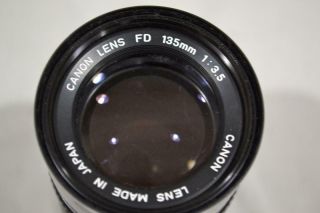 Canon FD 135mm 1:3.  5 Lens for Canon AE - 1 SLR 35mm Camera 3